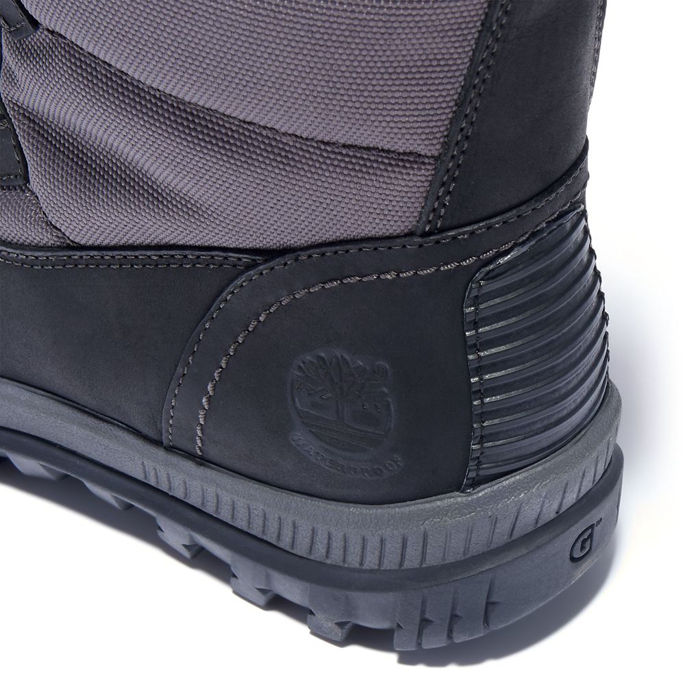 Botas de Nieve Timberland Mujer Mt. Hayes Tall Waterproof Negras/Gris - Chile NMT-836791